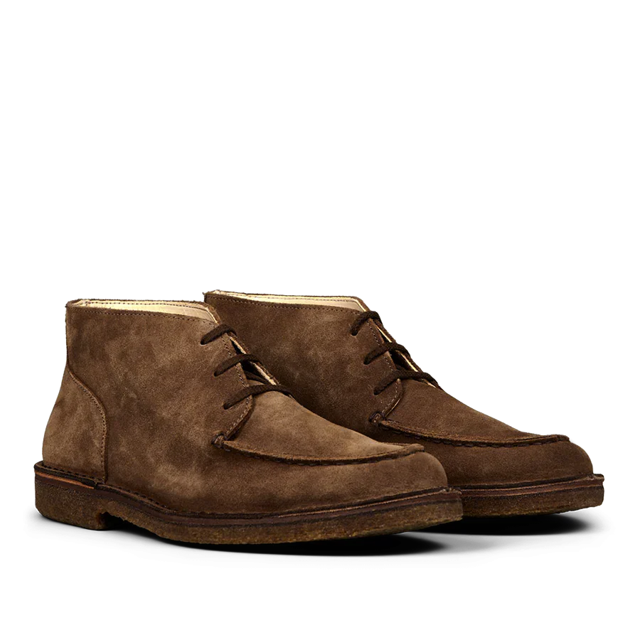 ASTORFLEX Dark Khaki Suede Deukeflex Chukka Boots – Newton James display picture 1