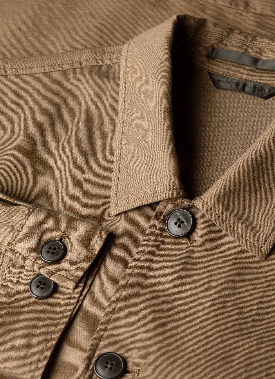 Sunspel Cotton Linen Jacket - Dark Cedar