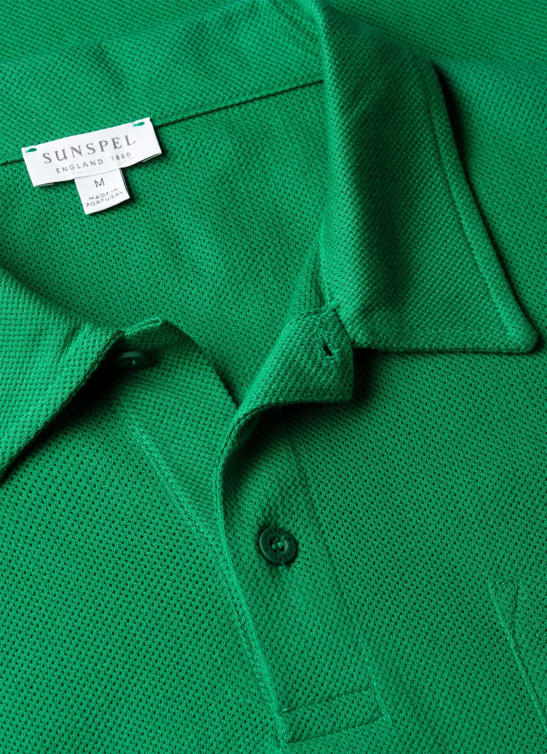 Sunspel SS Riviera Polo Shirt - Bright Green