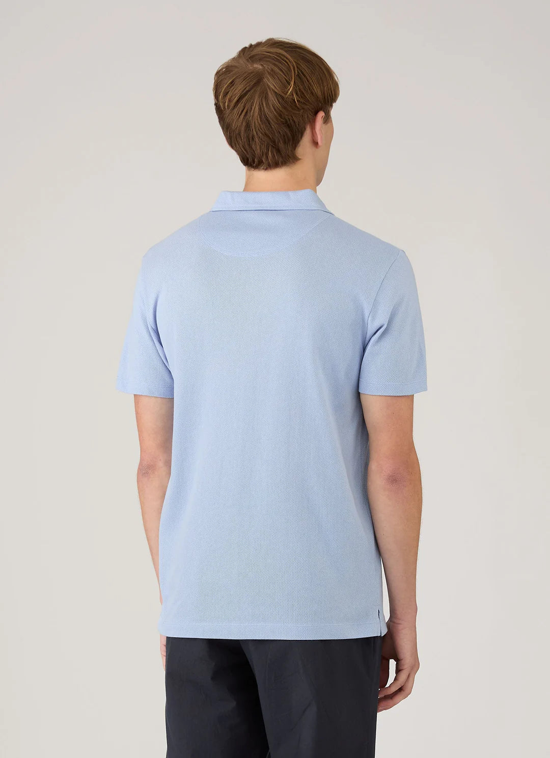 Sunspel SS Riviera Polo Shirt - Sky