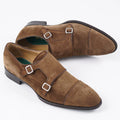 Pastori Romulus Suede Noce Monk Strap