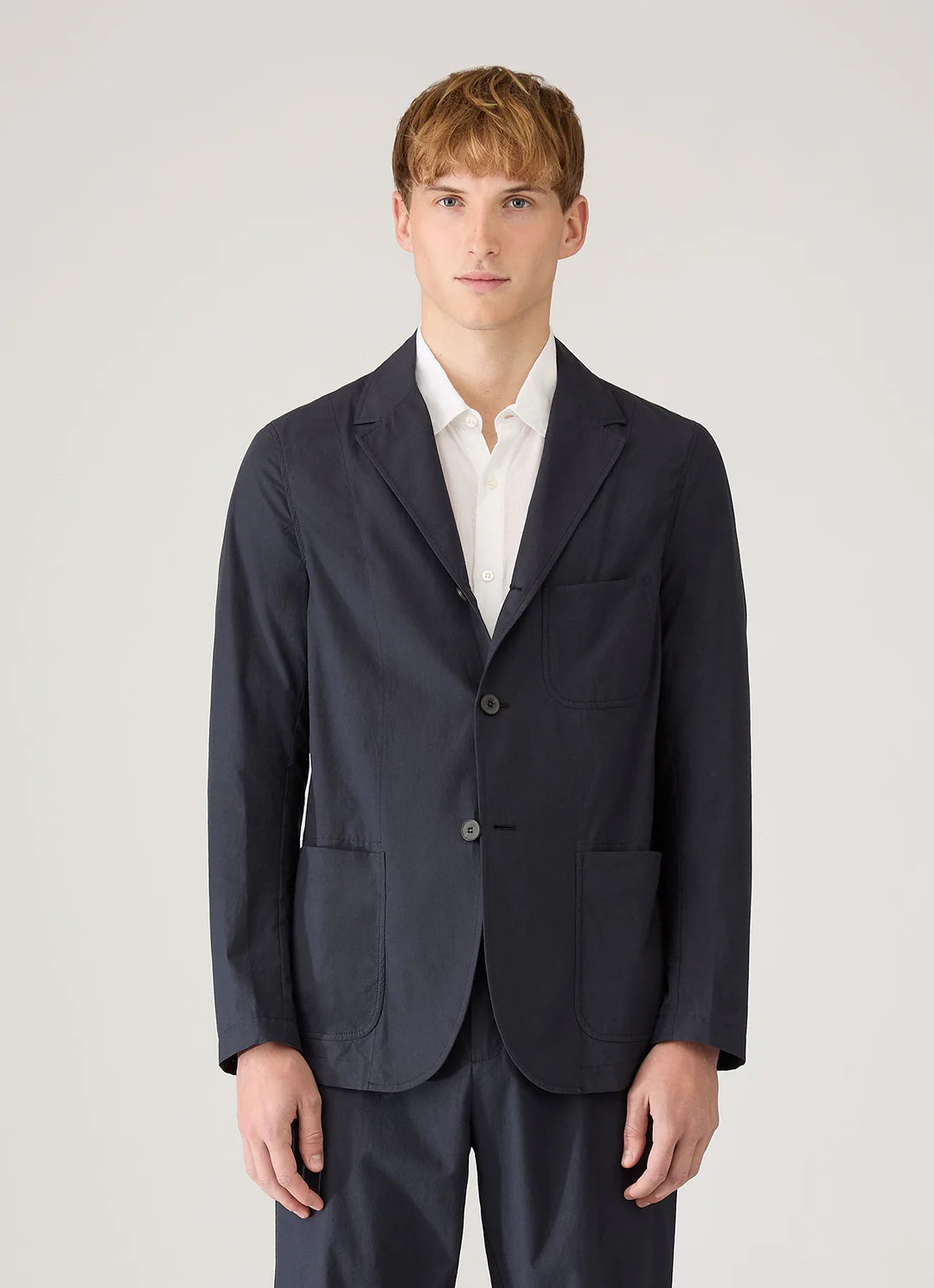 Sunspel Lightweight Cotton Poplin Blazer