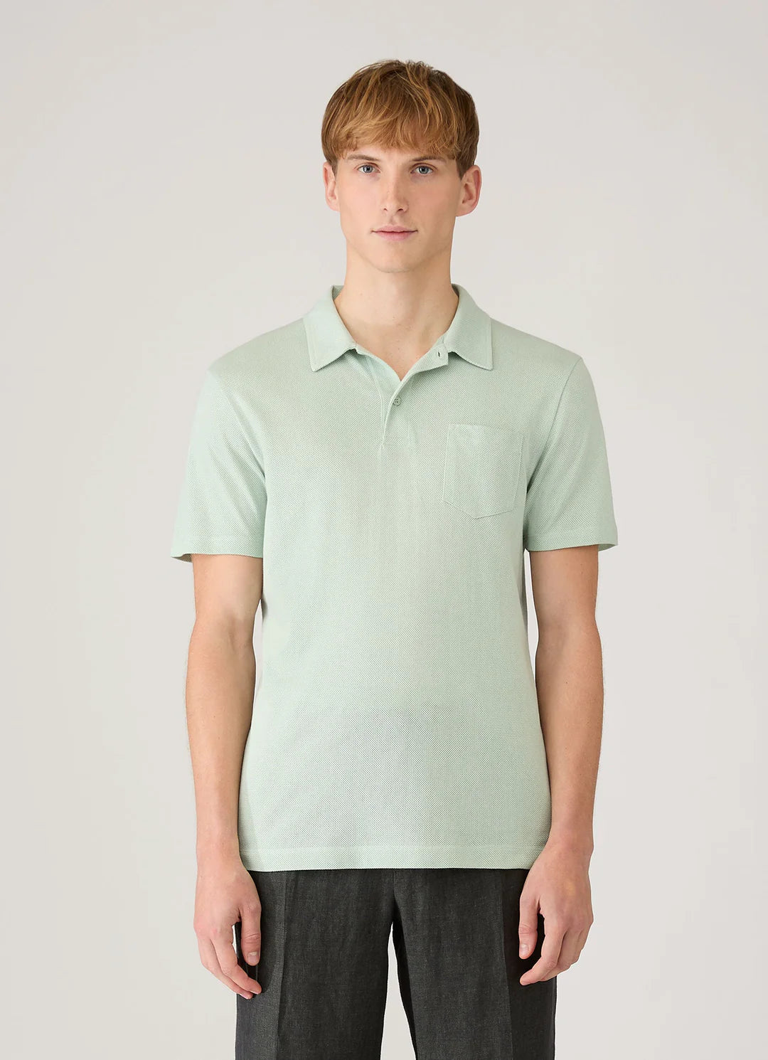 Sunspel SS Riviera Polo Shirt - Laurel