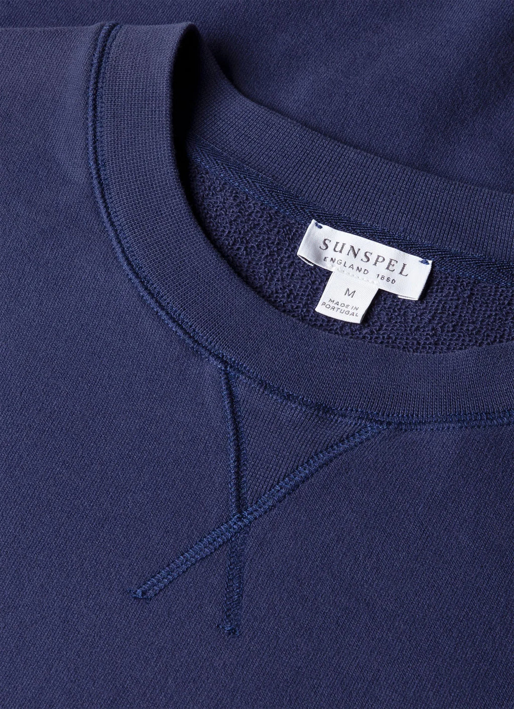 Sunspel Loopback Sweatshirt - Ink Blue