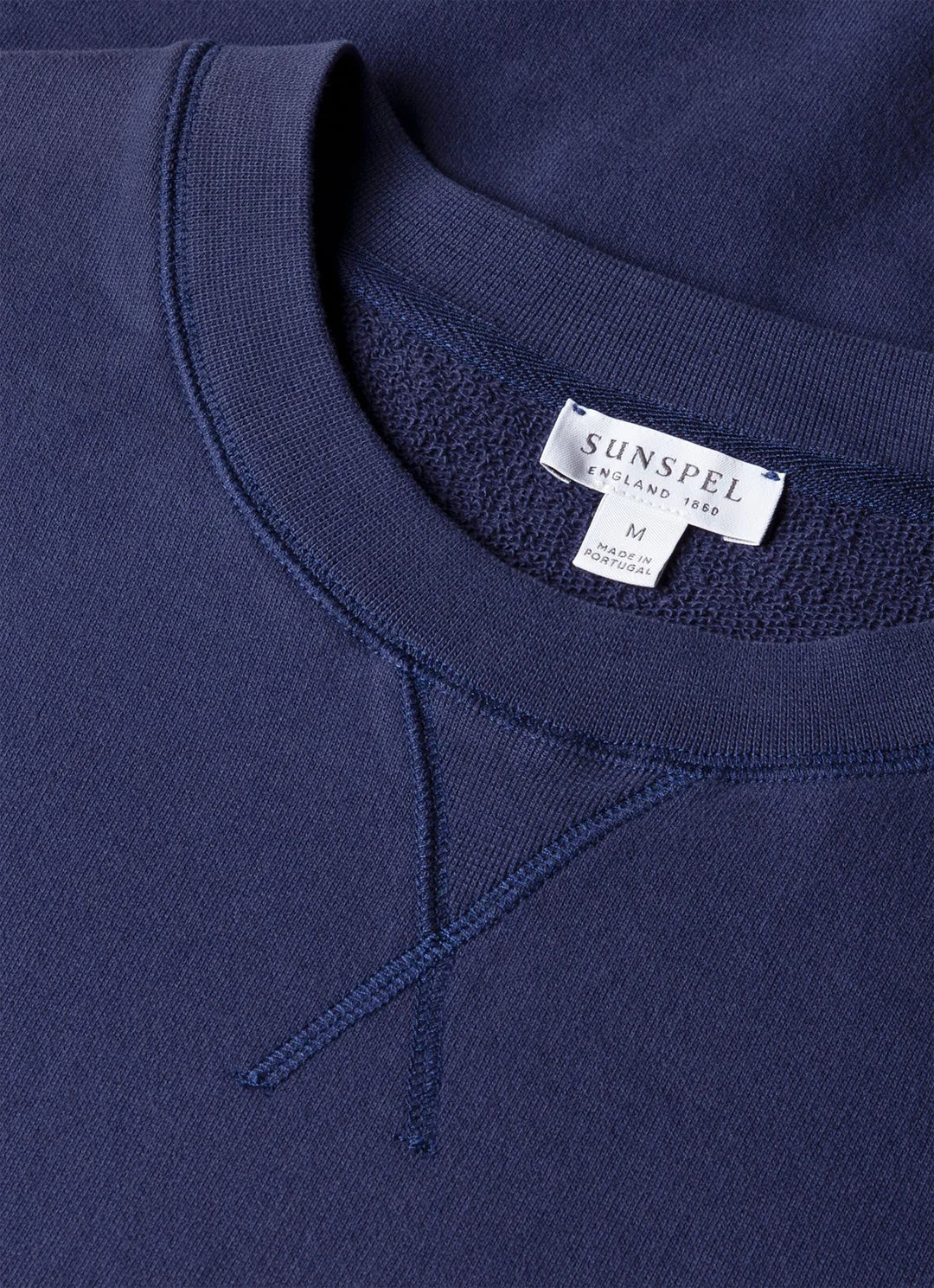 Sunspel Loopback Sweatshirt - Ink Blue