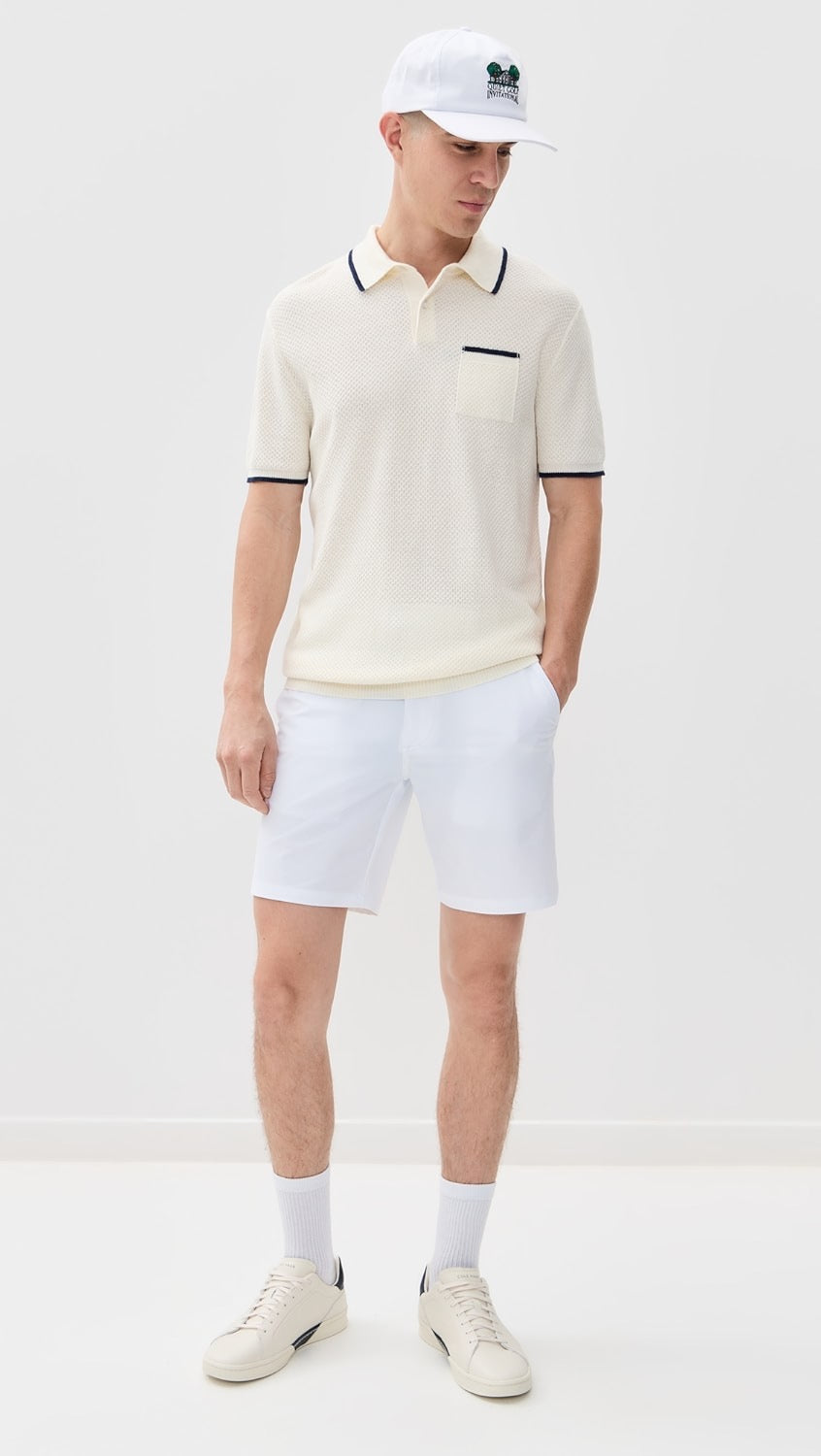 Greyson Seneca Sweater Polo Dune