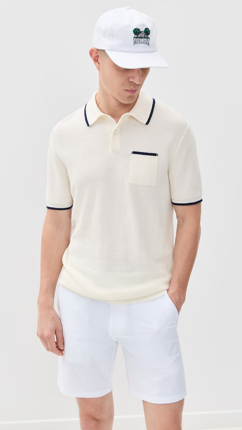 Greyson Seneca Sweater Polo Dune