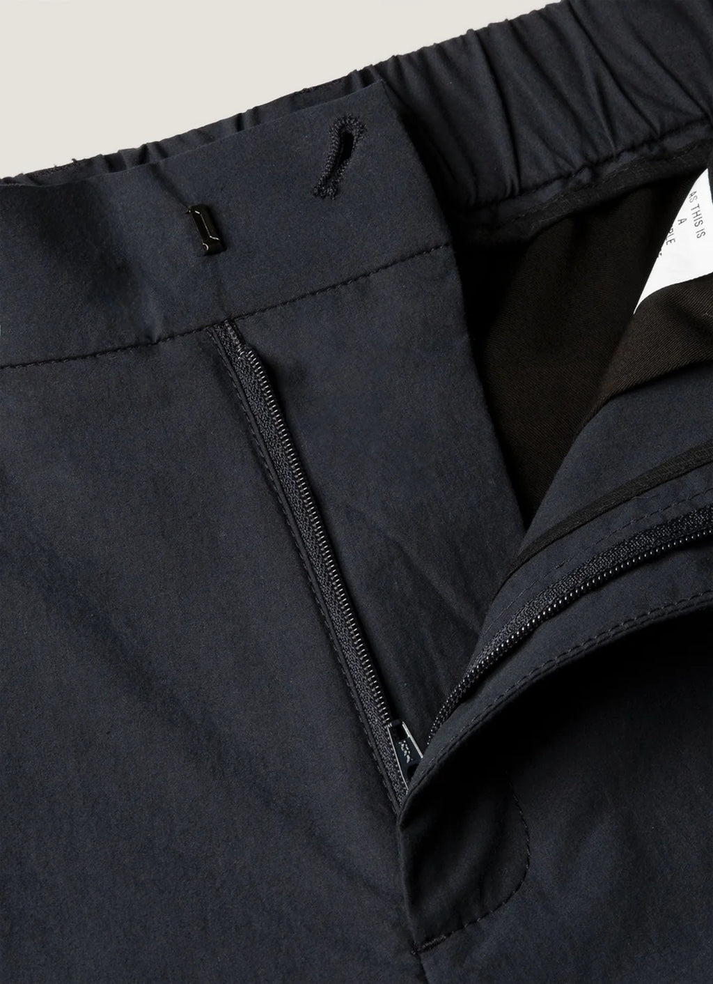 Sunspel Lightweight Cotton Poplin Trouser - Navy