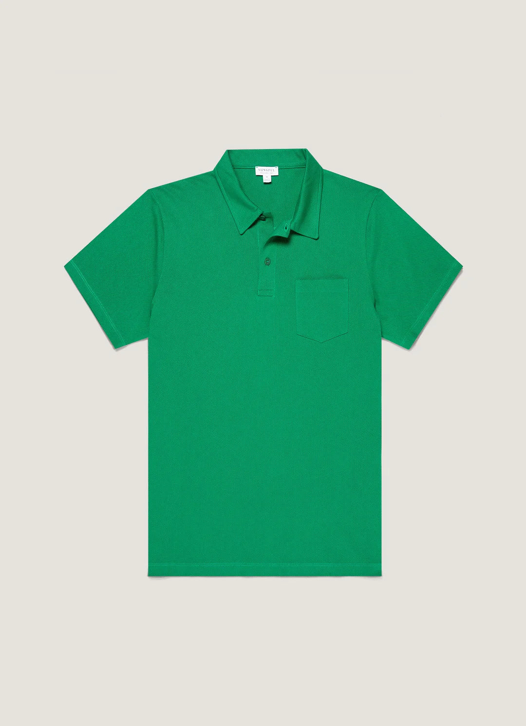 Sunspel SS Riviera Polo Shirt - Bright Green
