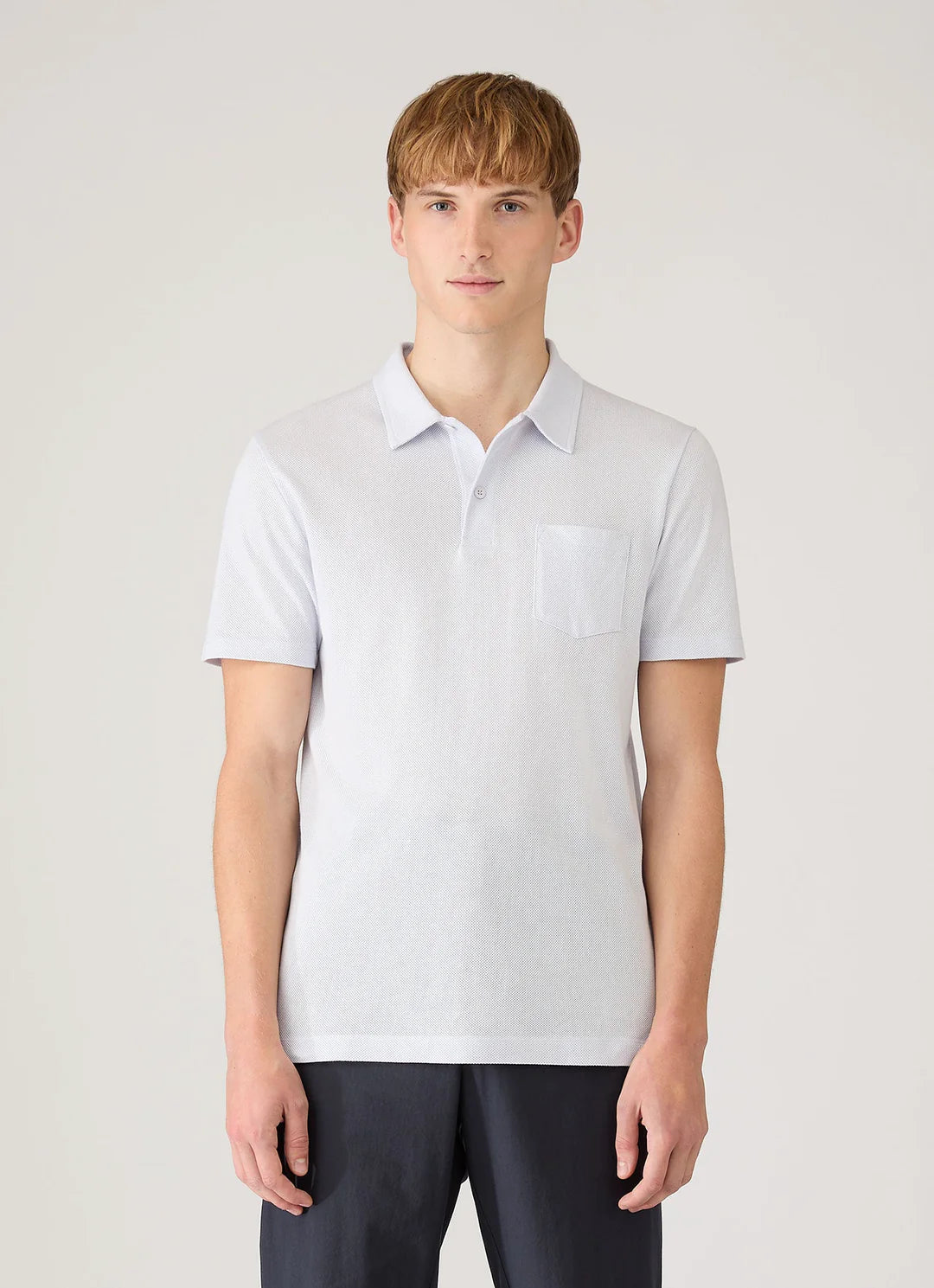 SS Riviera Polo Shirt - Light Blue
