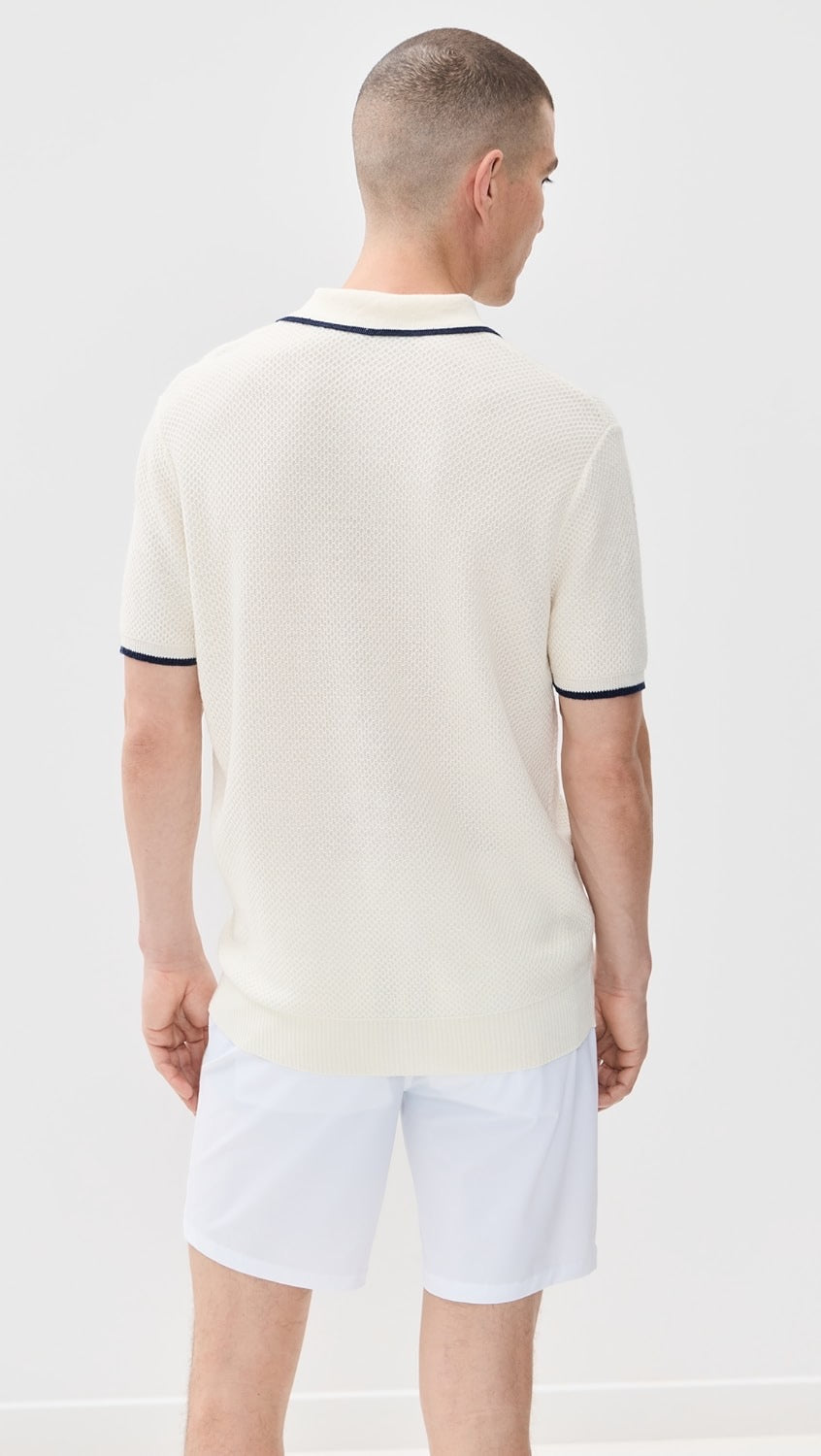 Greyson Seneca Sweater Polo Dune