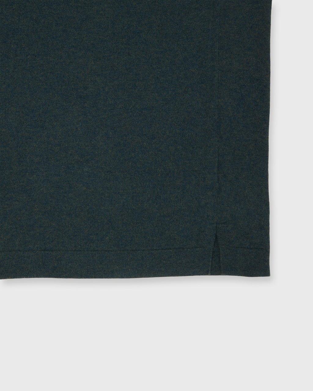 Sid Mashburn Long-Sleeved Rally Polo Sweater Sea Moss Cotton/Cashmere