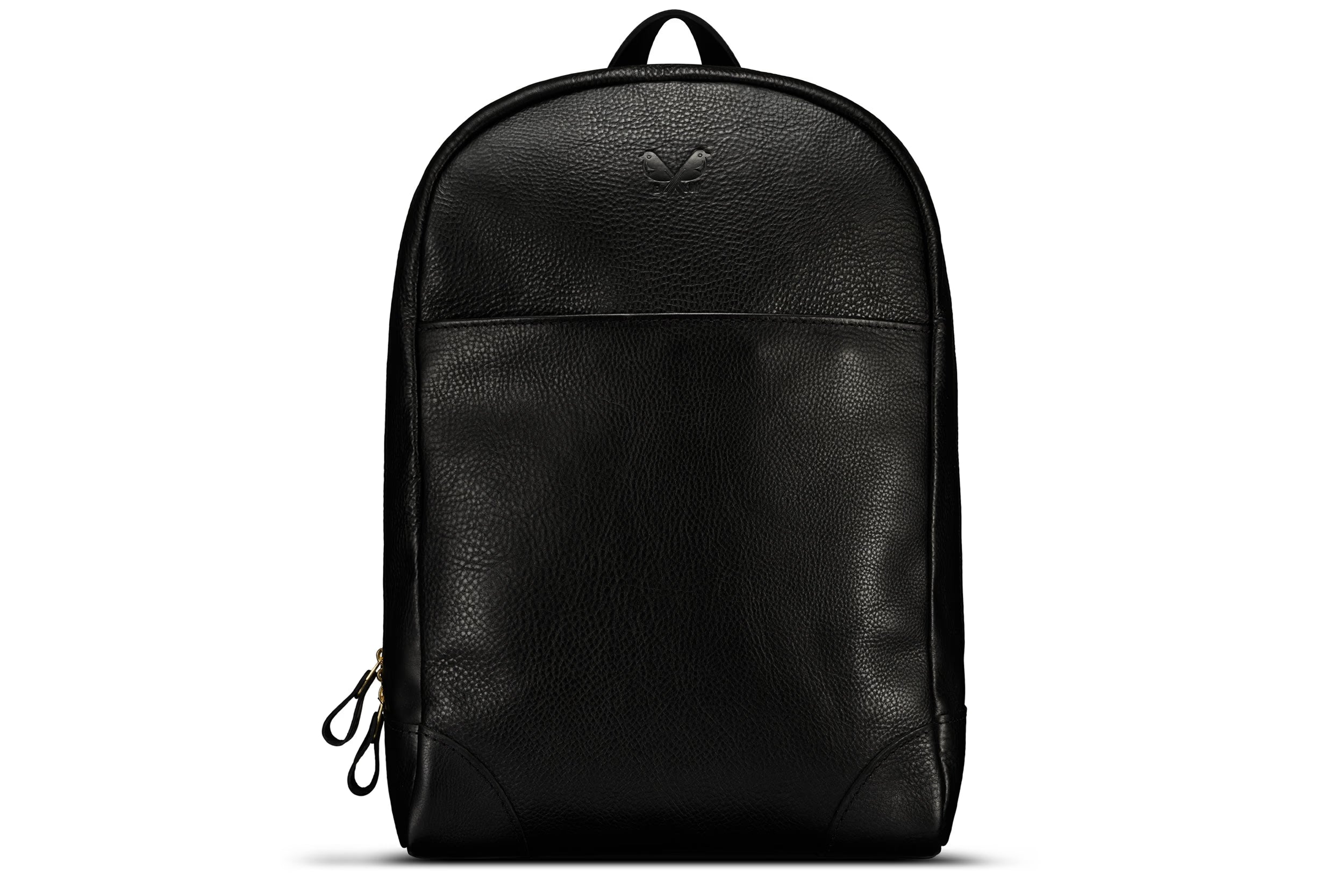 Bennett Winch Black Leather Backpack