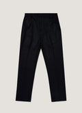 Sunspel Boiled Wool Trouser -  Navy