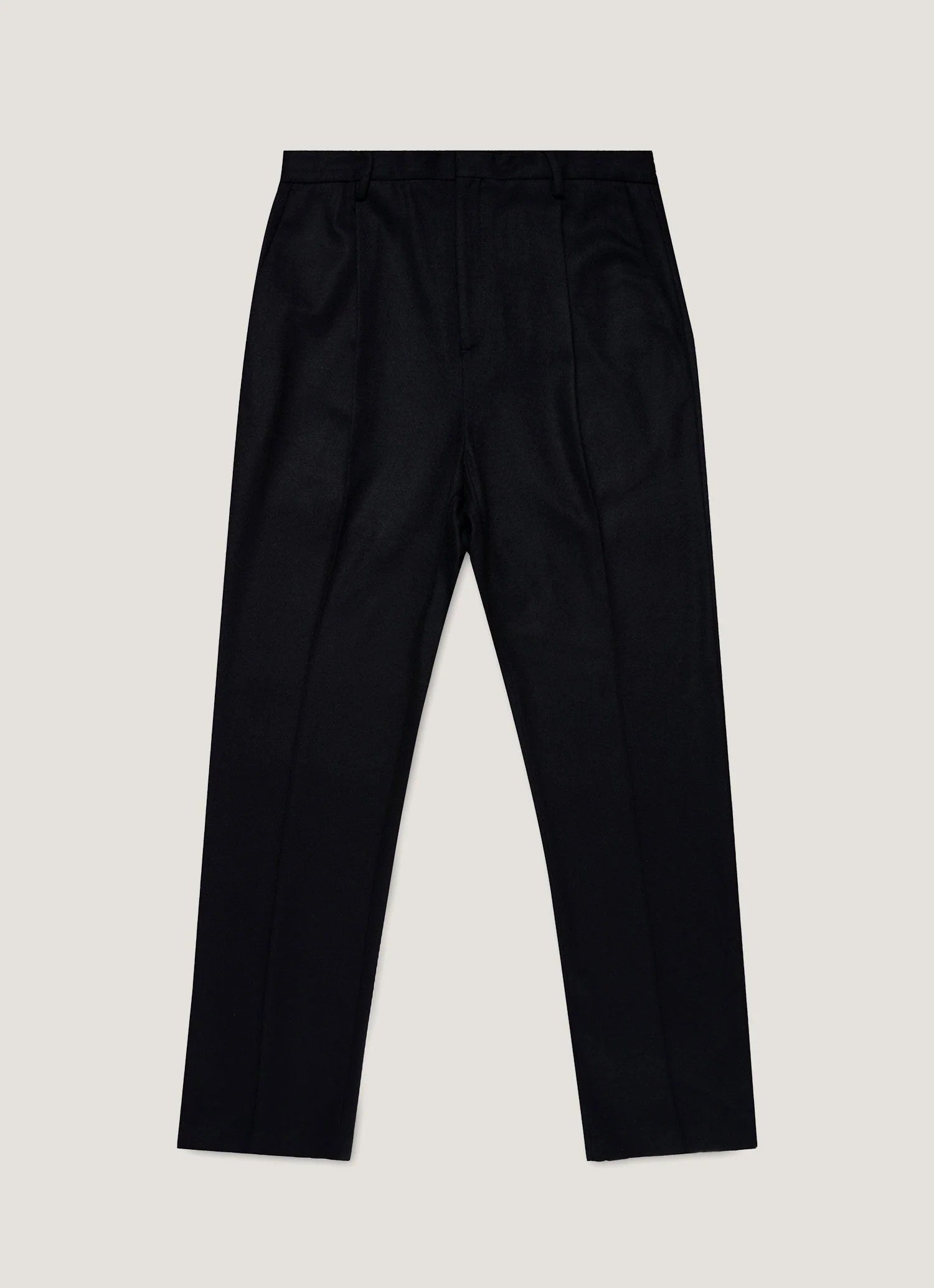 Sunspel Boiled Wool Trouser -  Navy