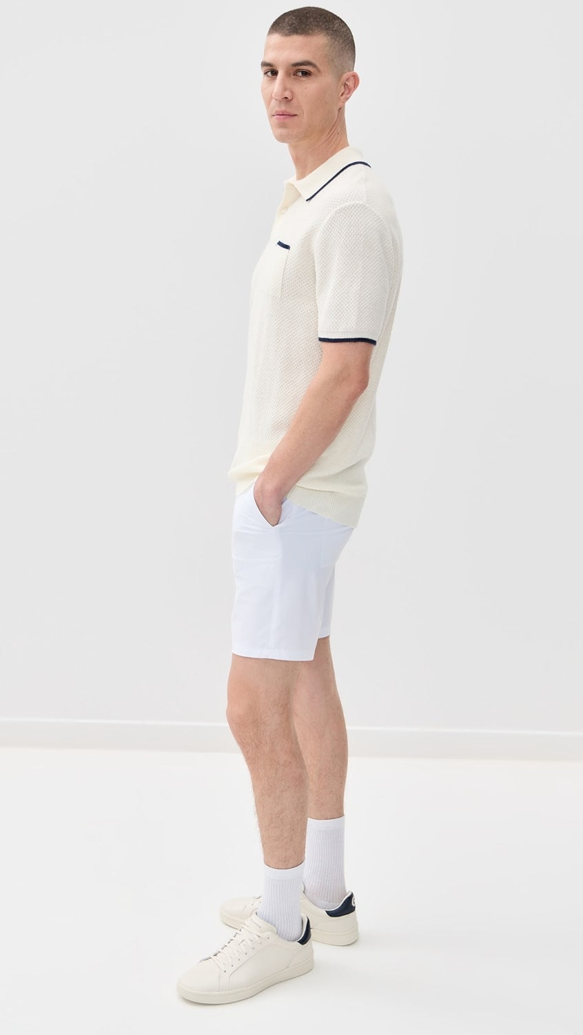 Greyson Seneca Sweater Polo Dune