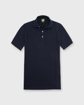 SID MASHBURN Rally Polo Sweater Navy Cotton