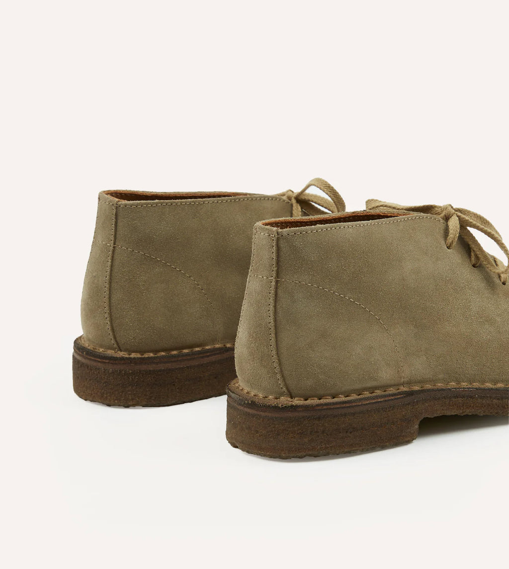 Drakes Crosby Moc-Toe Chukka Boot Sand Suede