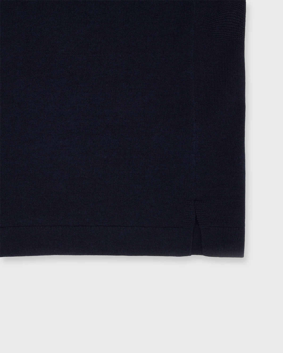 Sid Mashburn Long-Sleeved Rally Polo Sweater Navy Cotton