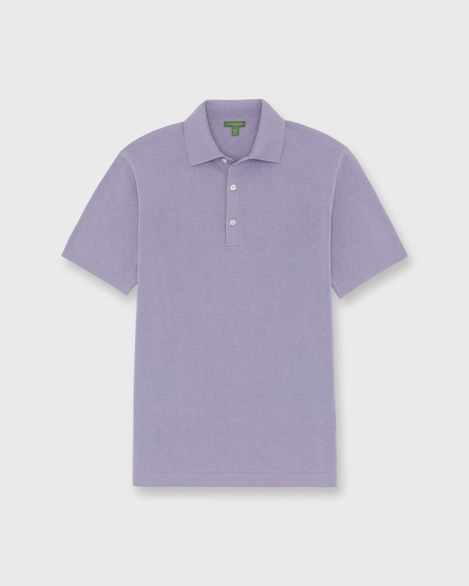 SID MASHBURN Rally Polo Sweater Lilac Ice Cotton
