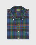 Sid Mashburn Handmade Button-Down Sport Shirt Bluegrass/Red/Yellow Madras