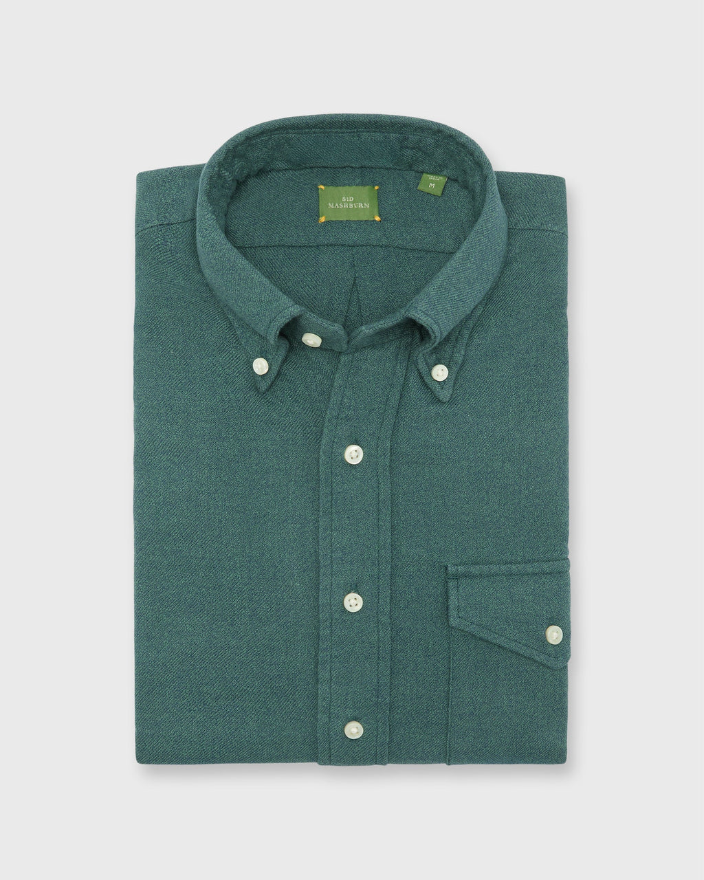 Sid Mashburn Handmade Button-Down Sport Shirt Spruce Twill