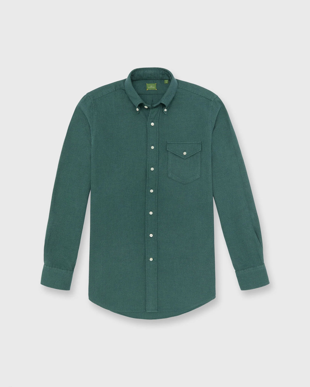 Sid Mashburn Handmade Button-Down Sport Shirt Spruce Twill