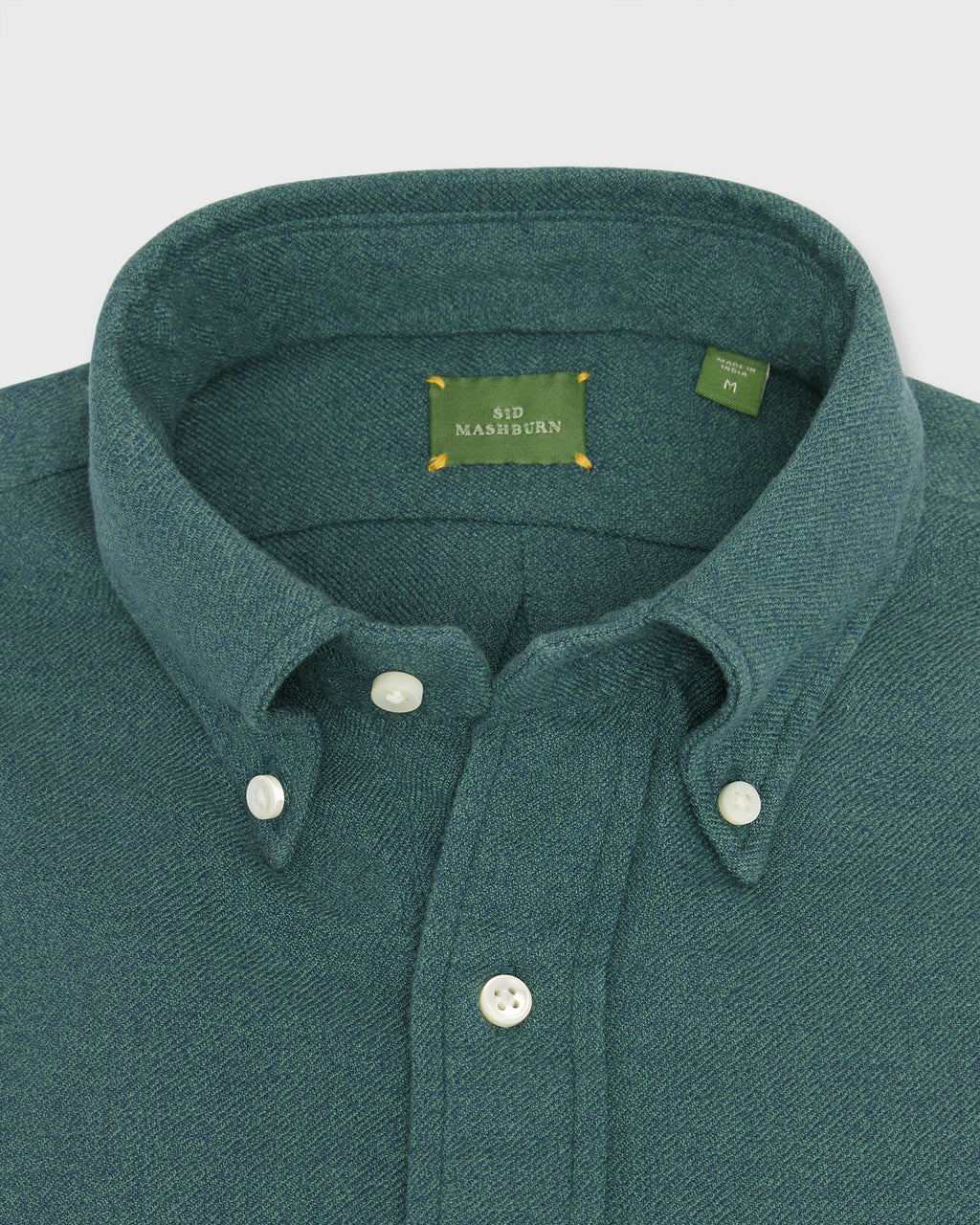 Sid Mashburn Handmade Button-Down Sport Shirt Spruce Twill