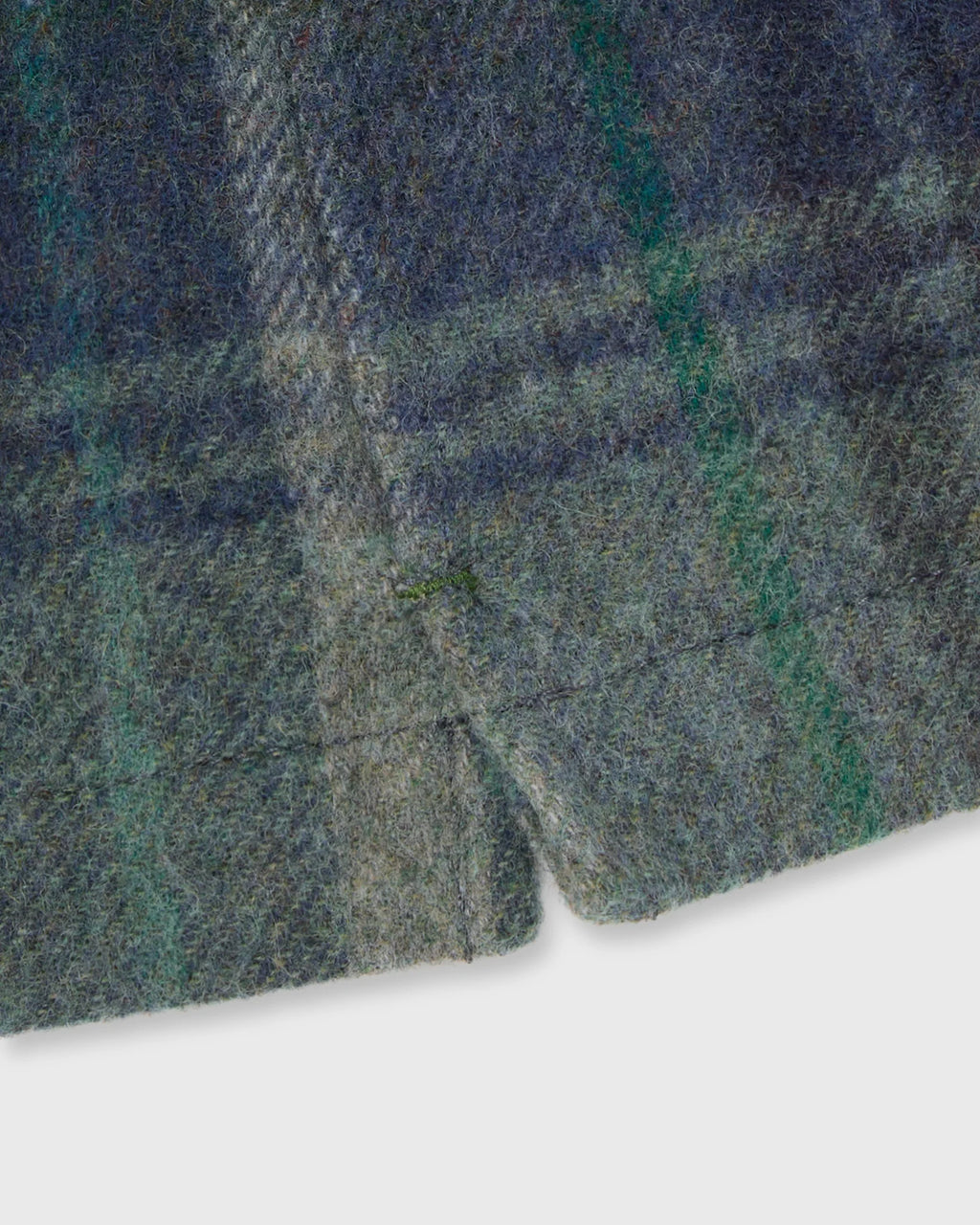 Sid Mashburn Chore Jacket Blue/Fog/Green Plaid Flannel