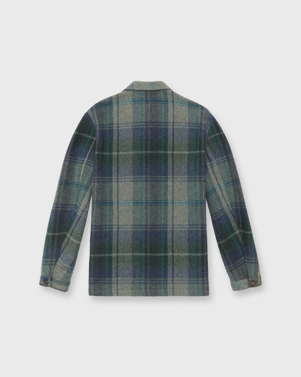 Sid Mashburn Chore Jacket Blue/Fog/Green Plaid Flannel