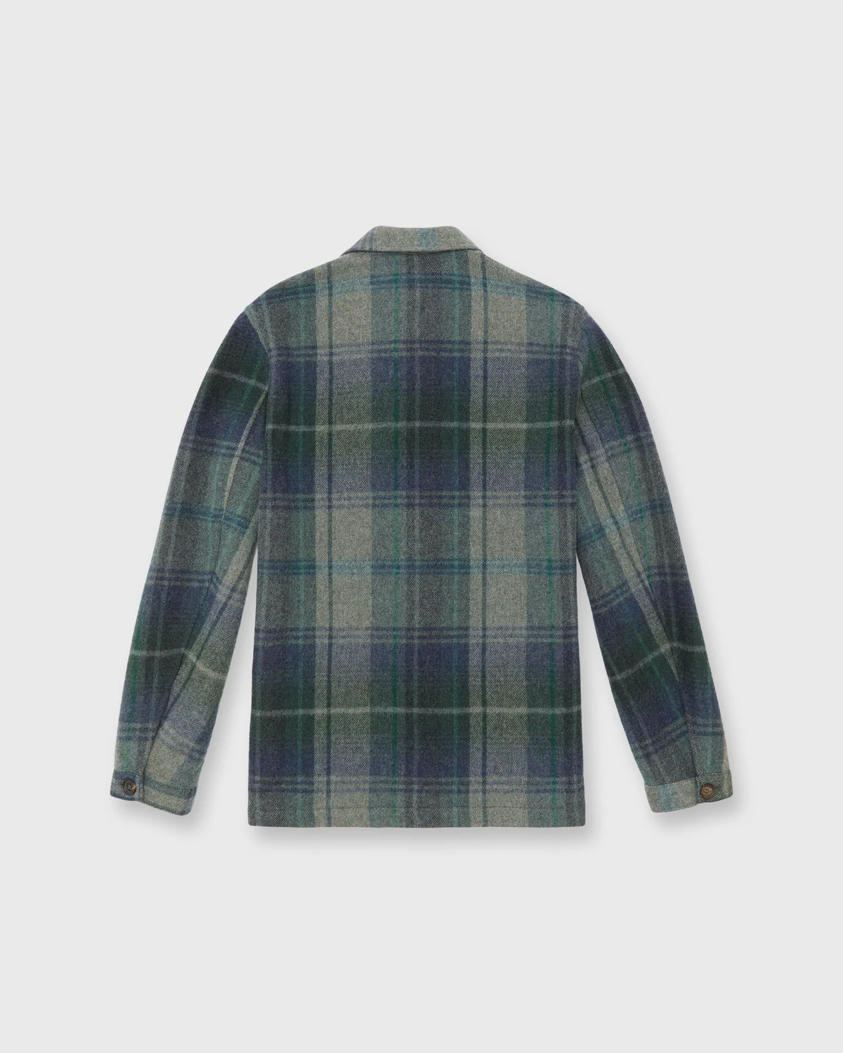 Sid Mashburn Chore Jacket Blue/Fog/Green Plaid Flannel