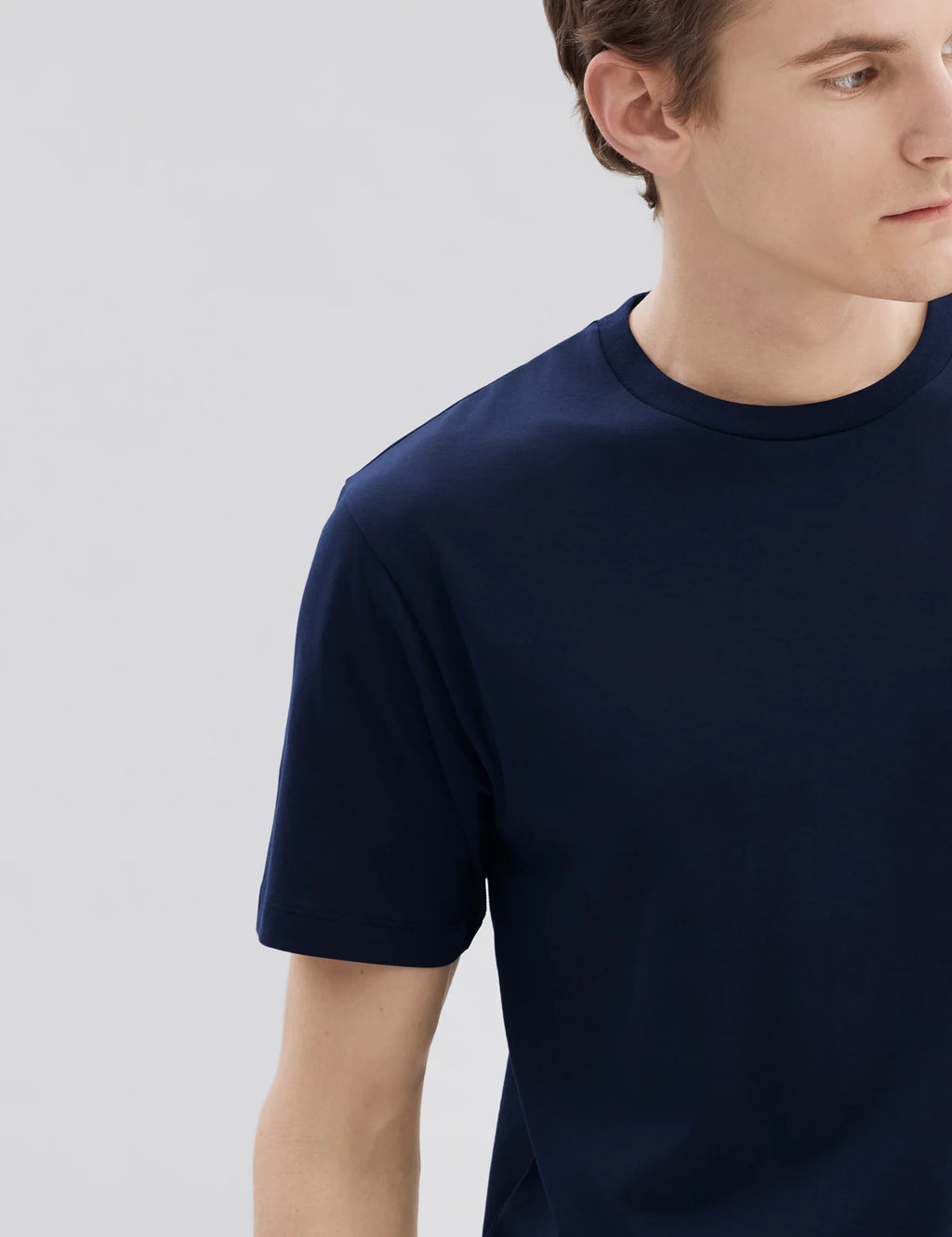 Håndværk Pima Tee Dark Navy