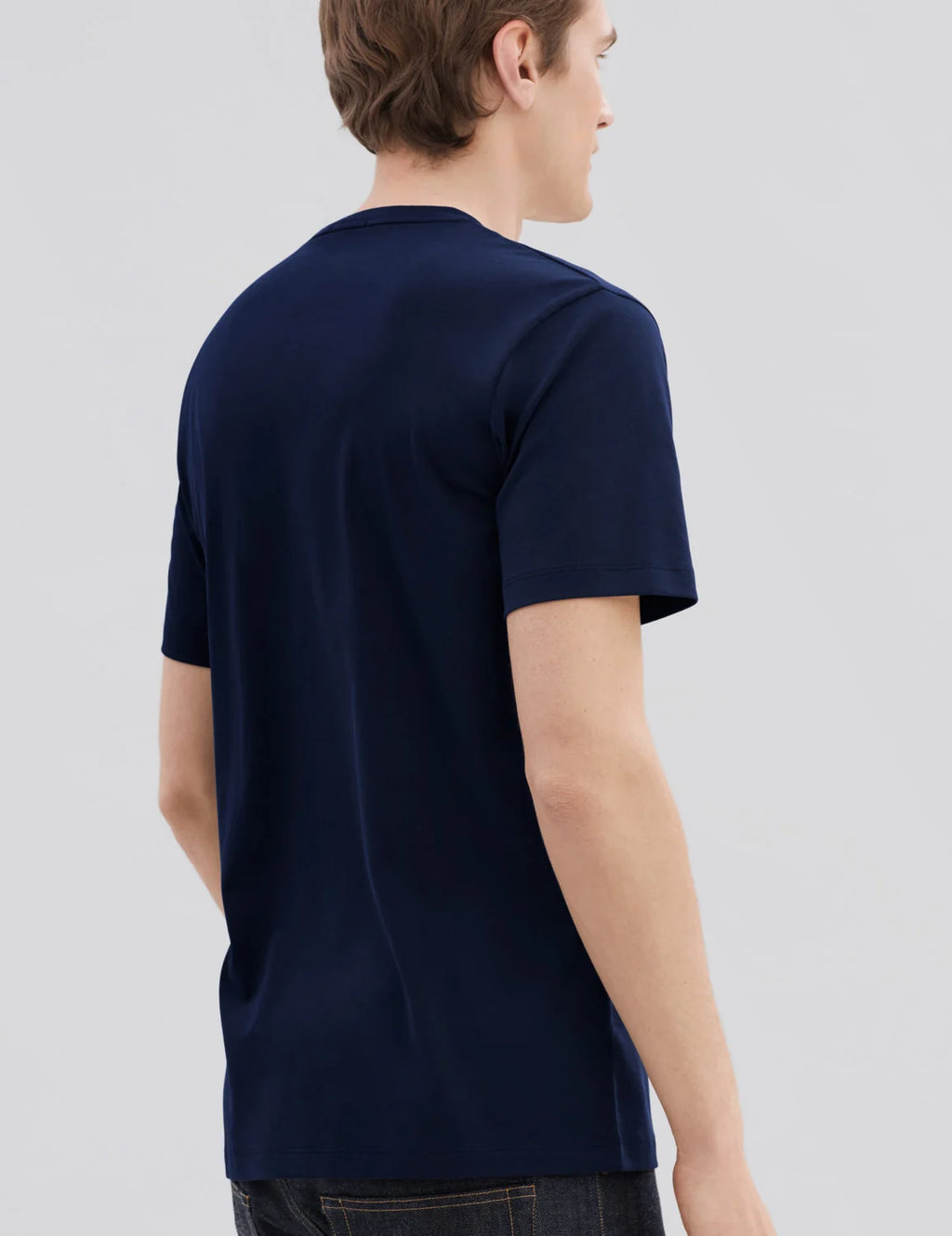Håndværk Pima Tee Dark Navy