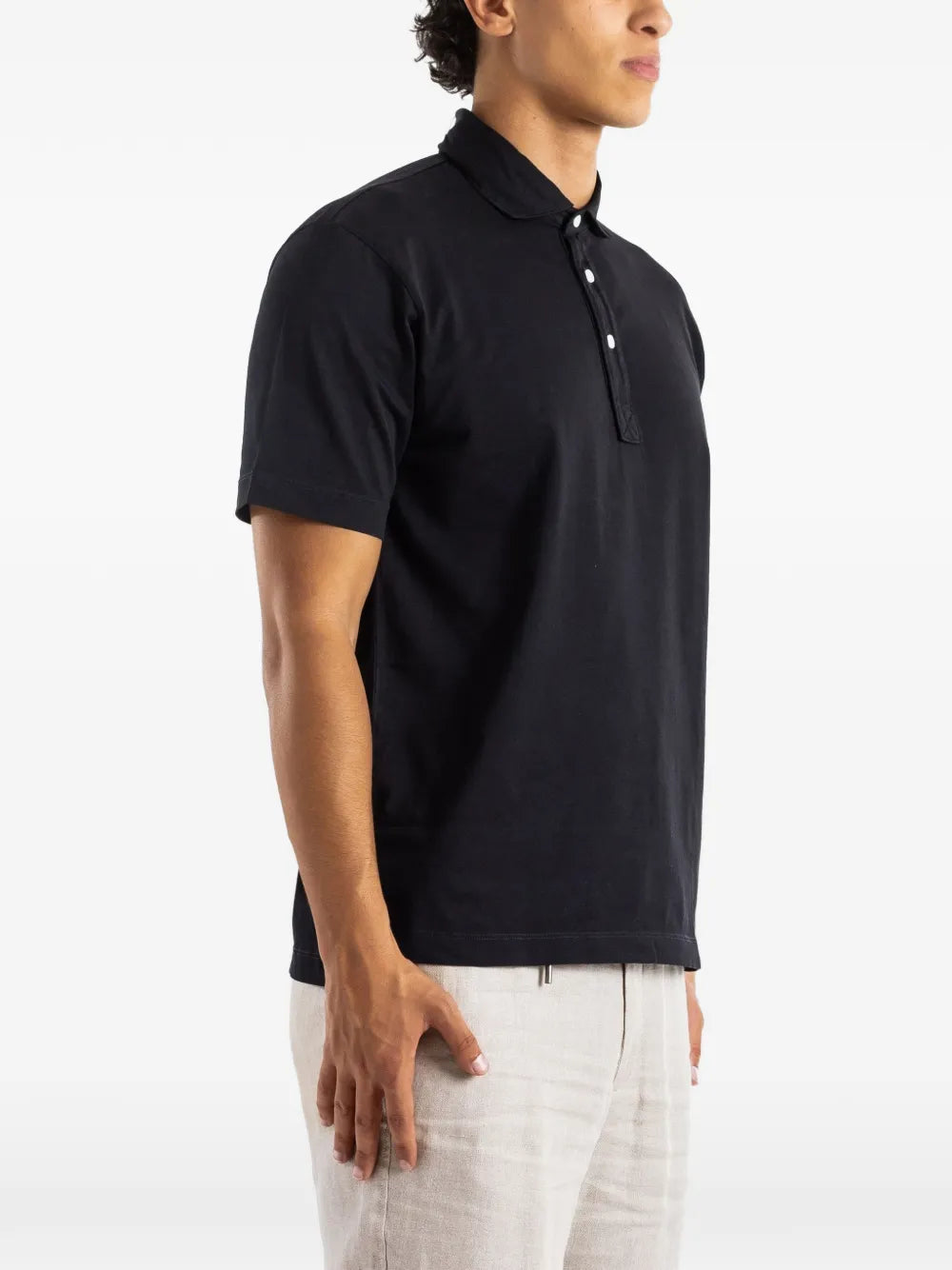 Håndværk Pima Jersey Polo Black