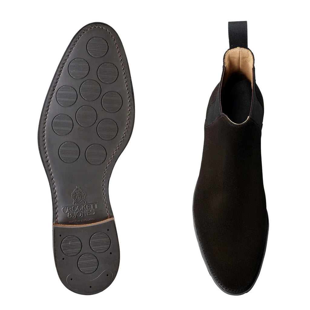 Crockett & Jones CHELSEA 8 Black Suede