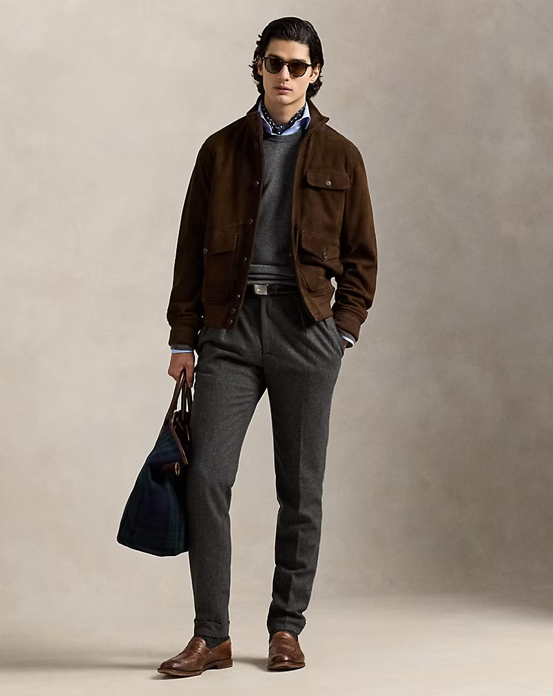 Ralph Lauren Washable Cashmere Sweater Static Grey Heather