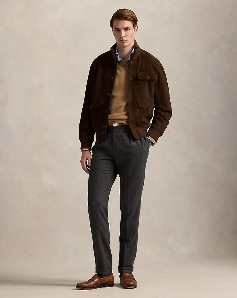 Ralph Lauren Washable Cashmere Sweater Brown Sugar Melange