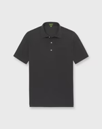 SID MASHBURN Short-Sleeved Polo Coal Pima Pique