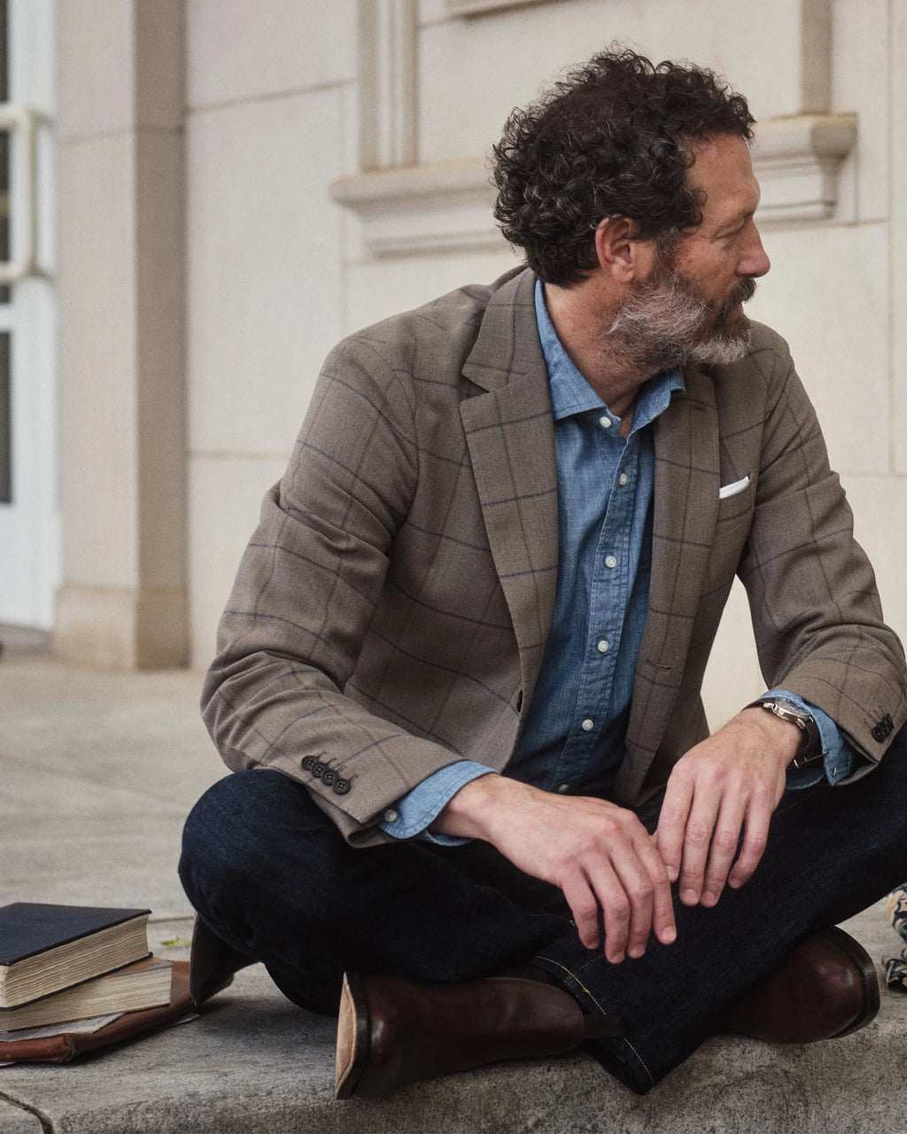 Sid Mashburn Clift Straight Leg Jean Non-Selvedge Rinse Stretch Denim Regular