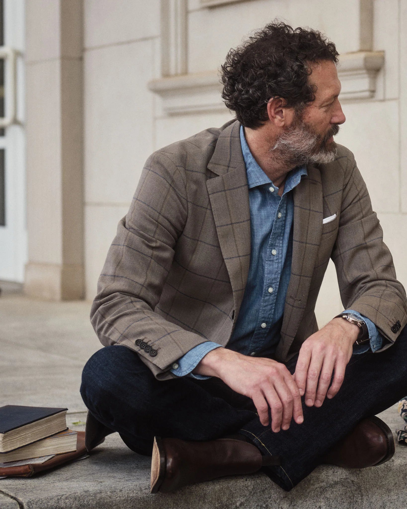 Sid Mashburn Clift Straight Leg Jean Non-Selvedge Rinse Stretch Denim Regular