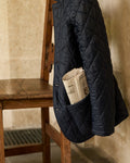 Sid Mashburn Cashpad All-Weather Blazer in Navy Nylon, exact style S80197, detail photograph