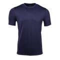 Navy blue t-shirt on a white background