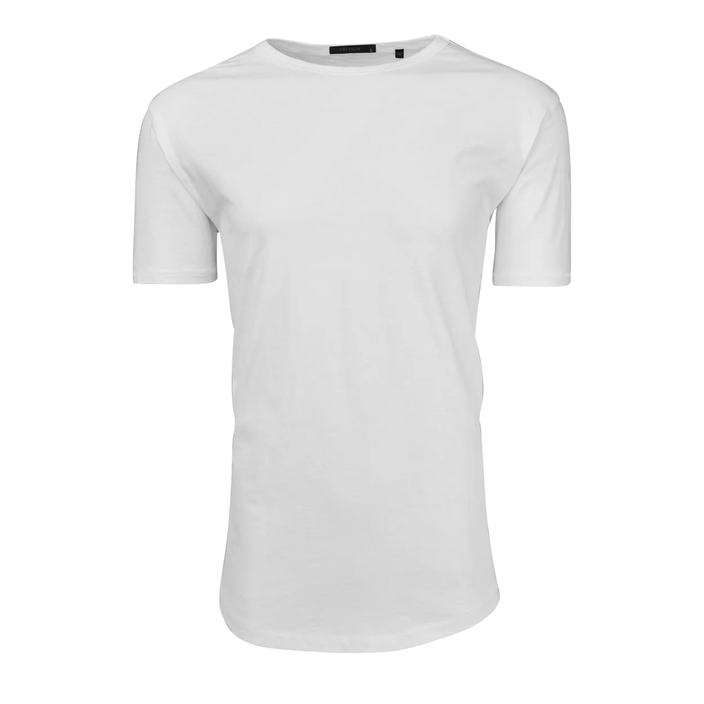 White t-shirt on a white background