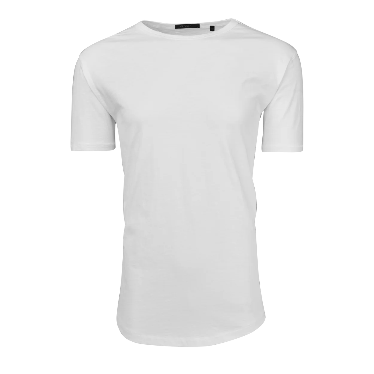White t-shirt on a white background