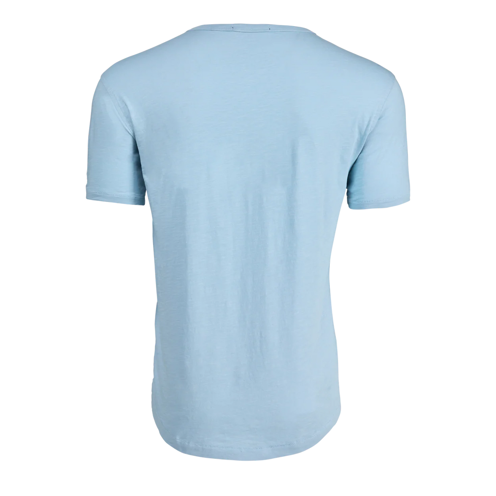 Light blue t-shirt on a white background