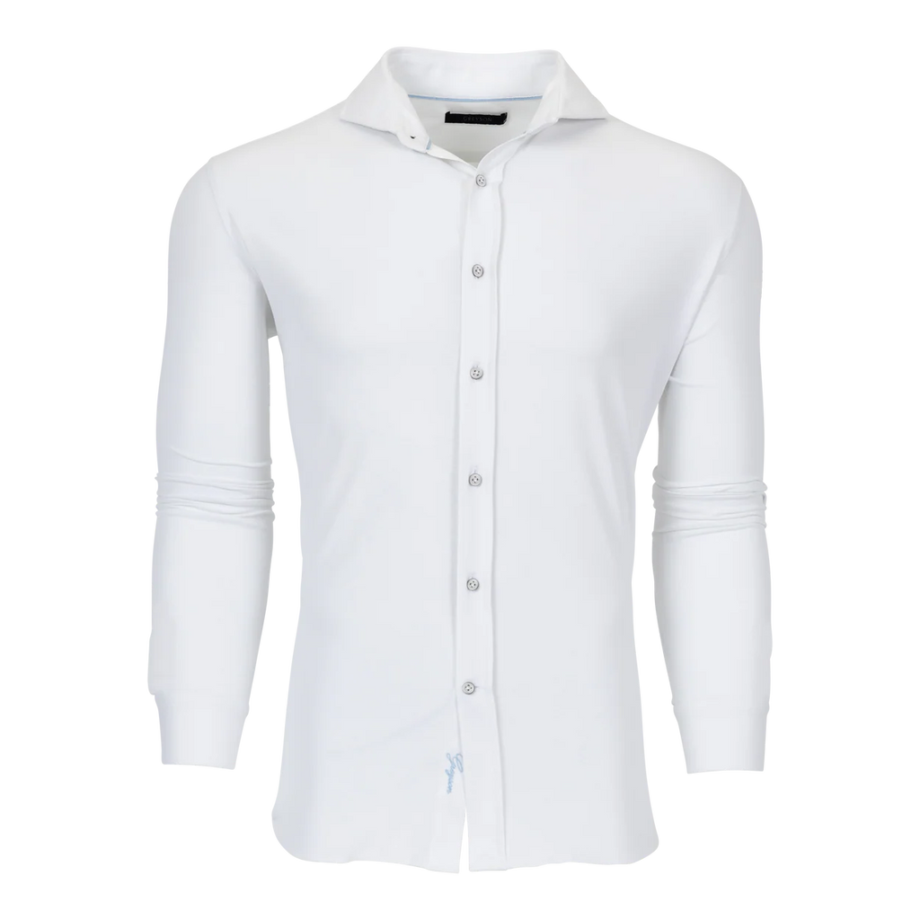Greyson Omaha Pique Dress Shirt Classic Oxford Collared Shirt