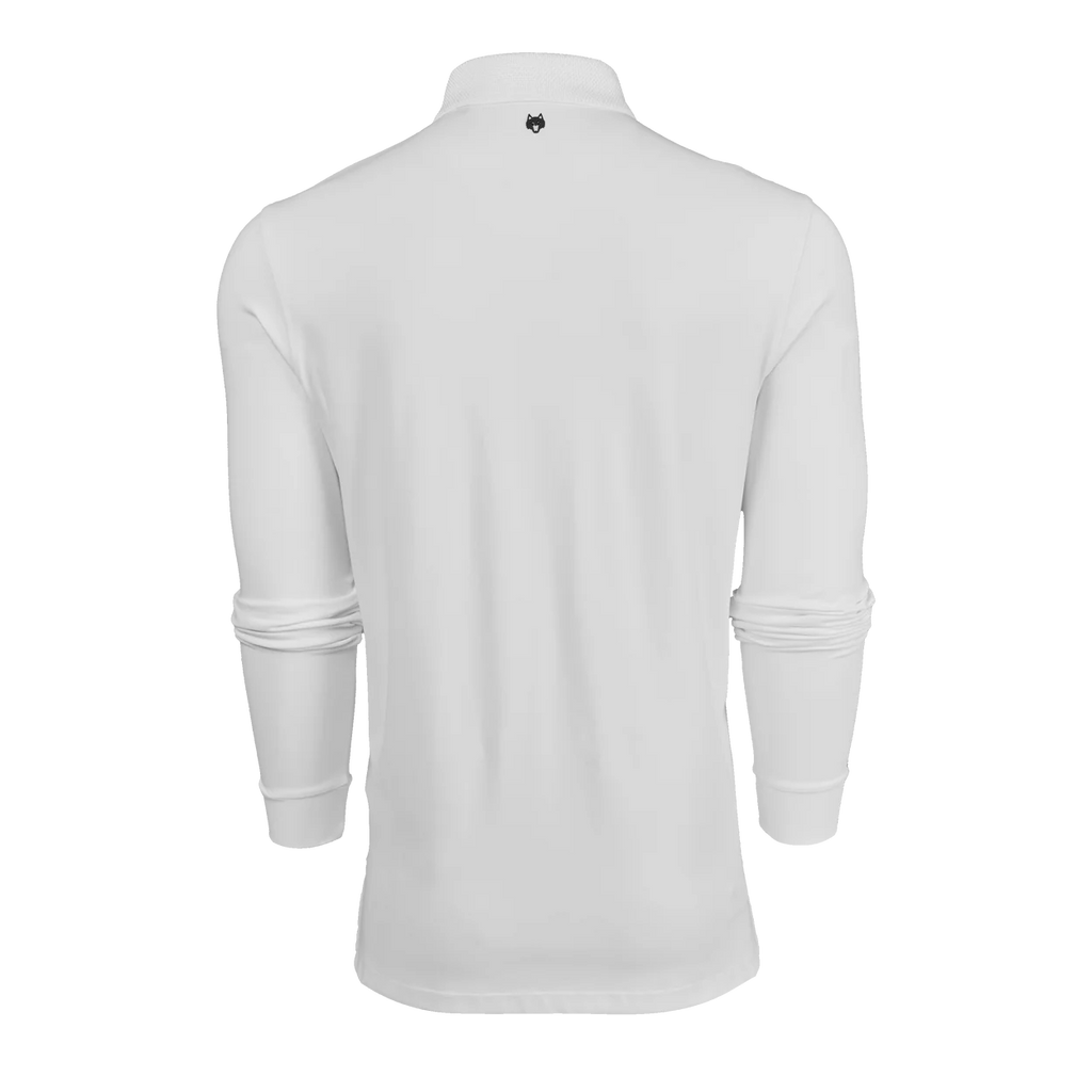 White long-sleeve shirt on a white background