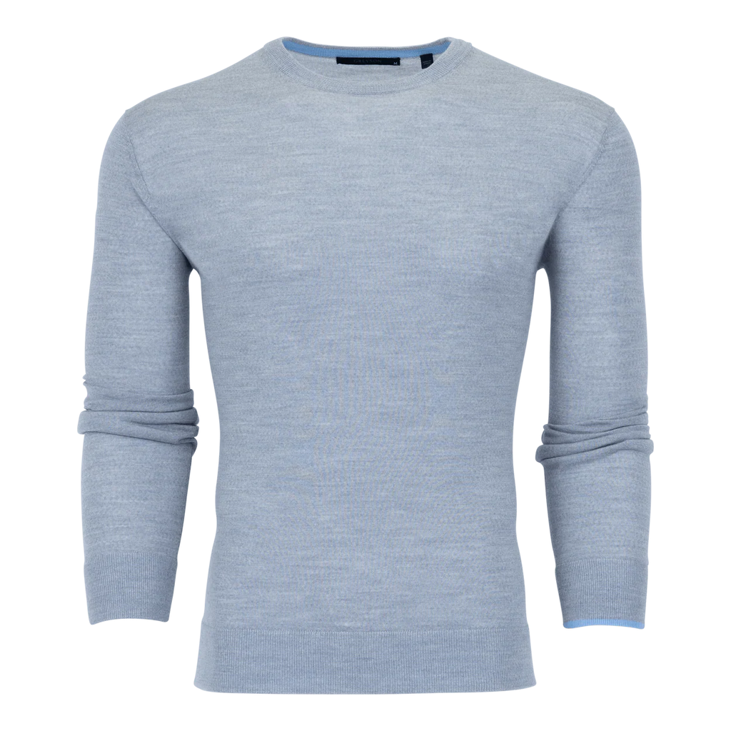 Greyson Saratoga Crewneck Sweater Tropical Weight Merino Wool Pullover Sweater