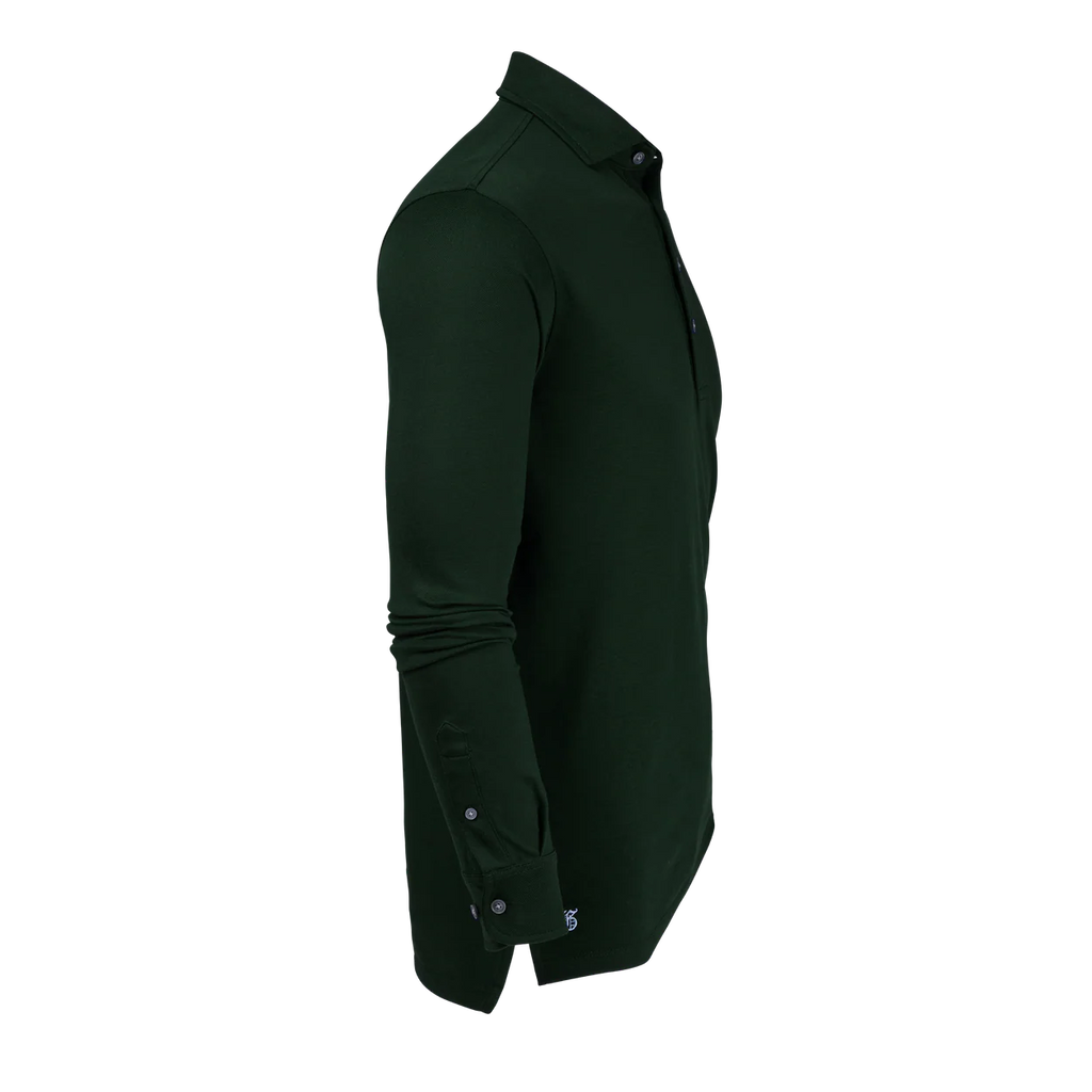 Dark green shirt on a white background