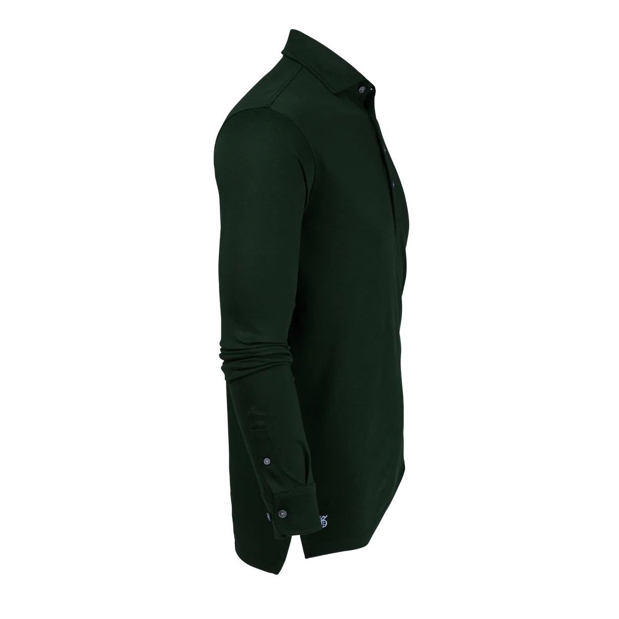 Dark green shirt on a white background